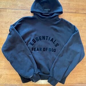 Essentials Fear of God Black Hoodie